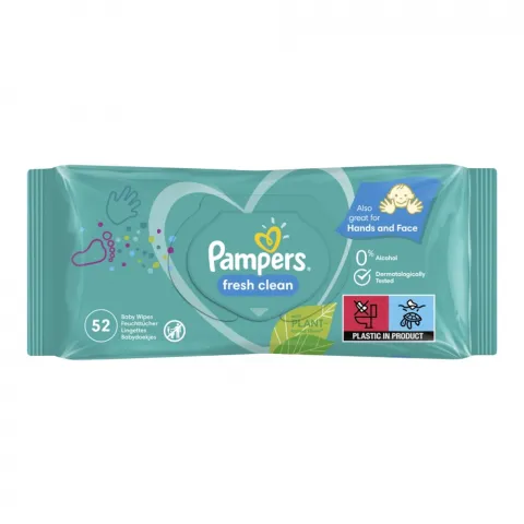 Серветки вологі дит. Pampers 52 шт. Fresh Clean