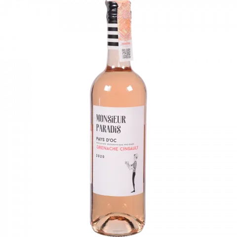 Вино Monsieyr Paradis Gren Cins 0,75 л сух. рожеве 12,5 (Франція)