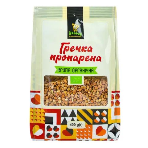 Крупа Екород Гречана органіч. 400 г пропарена