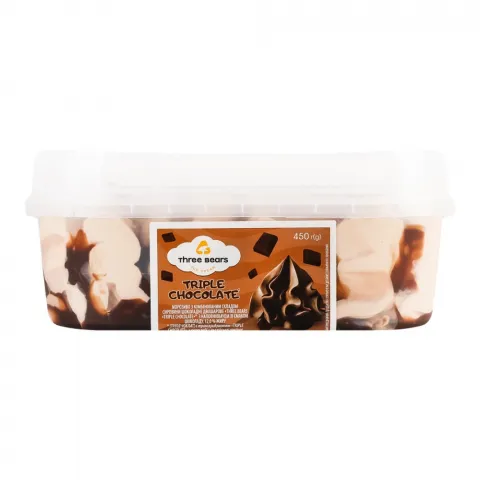 Морозиво Три Ведмеді 450 г Triple chocolate