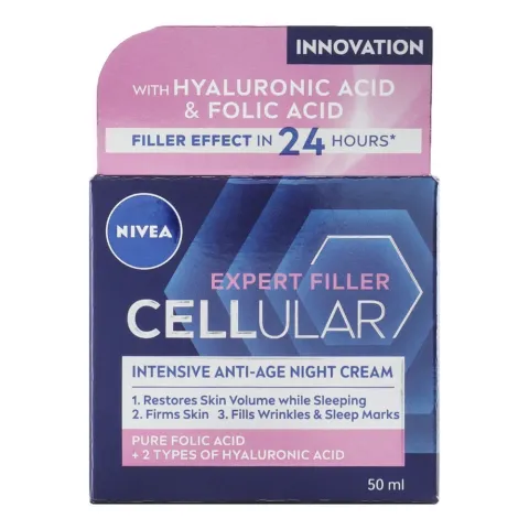 Крем Nivea 50 мл Cellular hyaluron ніч. 82386