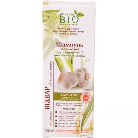 Шампунь Bio Pharma 200 мл Часниковий д/зміцнення волосся