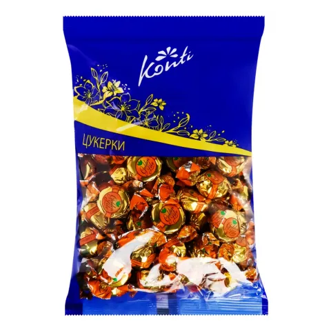 Цукерки Конті Golden Lily зі смаком апельсина ваг.