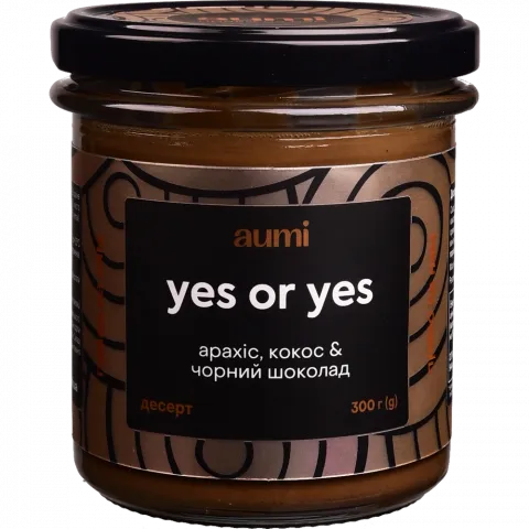 Десерт Аумі 300 г скл. Yes or Yes шок.-арахіс.