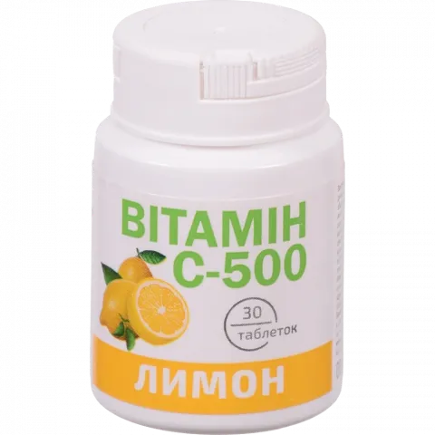 Добавка дієтична К енд Здоров`я Вітамін С-500 30 табл. зі смаком лимону
