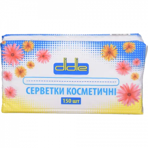 Серветки в кор. Didie 150 шт. косметичні м`яка уп.