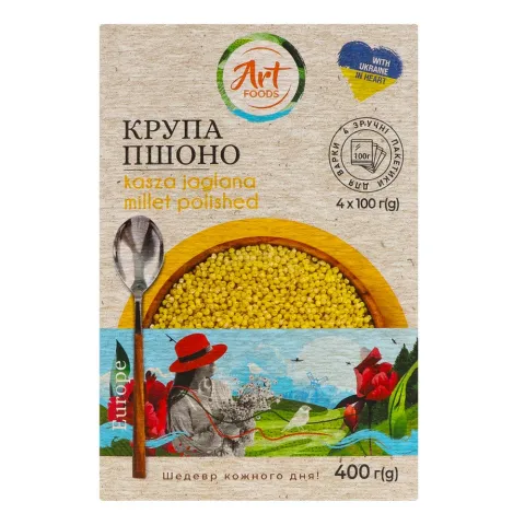 Крупа Art Foods 4х100 г Пшоно
