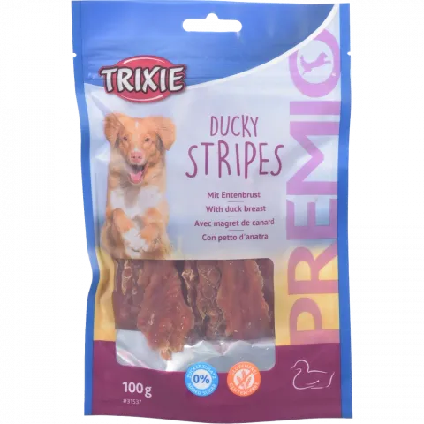 Ласощі д/собак Trixie 100 г Premio Ducky Stripes качка