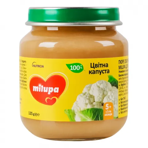 Пюре Milupa 125 г Цвітна капуста