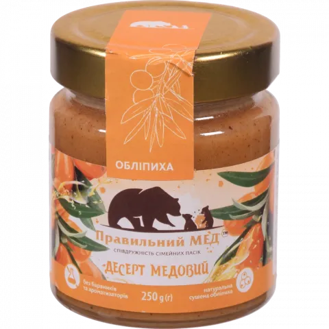 Мед Правильний мед 250/260 г скл. з обліпихою
