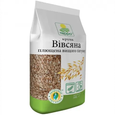 Крупа Терра Вівсяна 500 г плющена