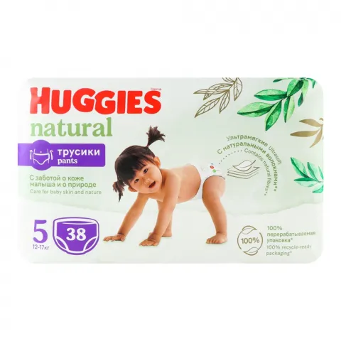 Підг. Huggies Трусики 38 шт. Natural Pants 5 Mega