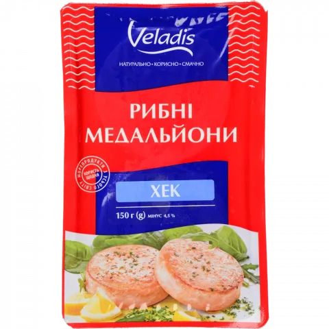 Медальйони Veladis 150 г рибні з хека