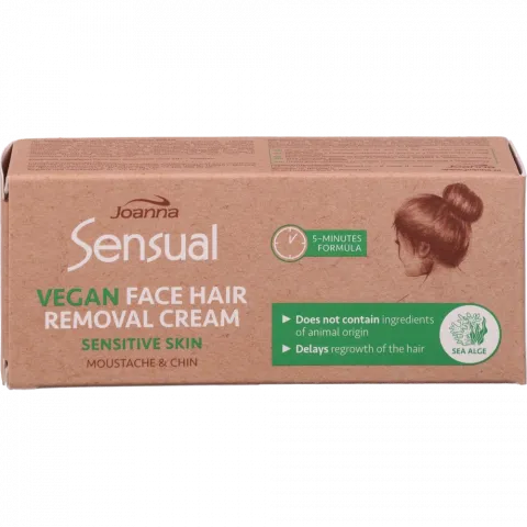 Крем д/депіляції Joanna Sensual 20 г Vegetal д/обличчя Морські водорості