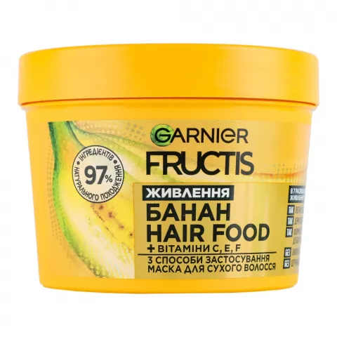 Маска д/волосся FRUCTIS 390 мл Superfood банан Екстра Живлення д/дуж. сух. волосся