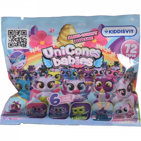 Ігрова колекційна фігурка-сюрприз Unicones Babies Єдинорожик в диспл. 1239-UA