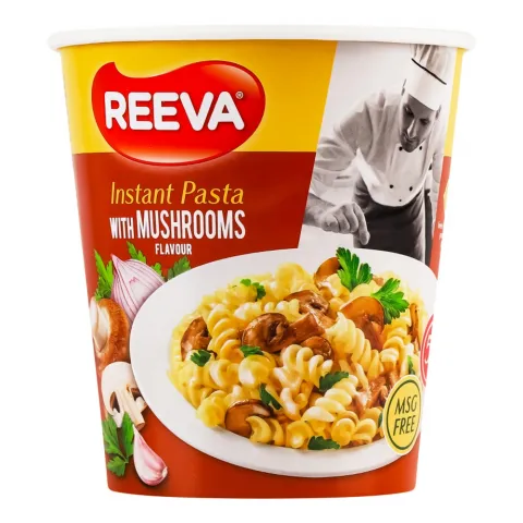 Макарони Reeva 70 г стак. зі смаком грибів