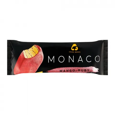 Морозиво Три Ведмеді Monaco 75 г ескімо Манго-суниця-рубі