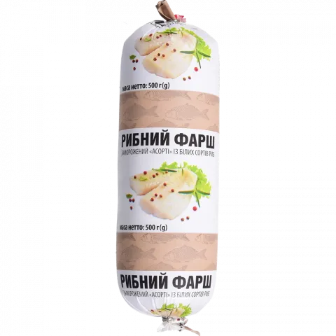Фарш рибний с/м 500 г з білих сорт. риби