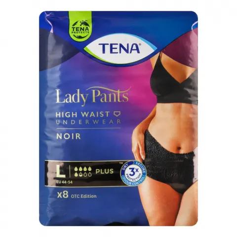Труси д/дорослих Tena 8 шт. урологічні Lady Pants Plus Black L