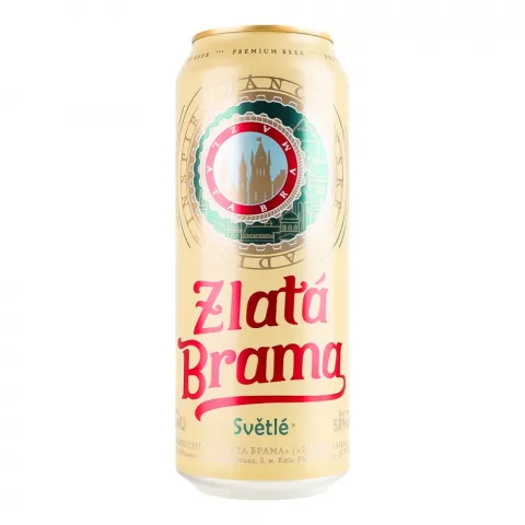 Пиво Zlata Brama 0,5 л з/б
