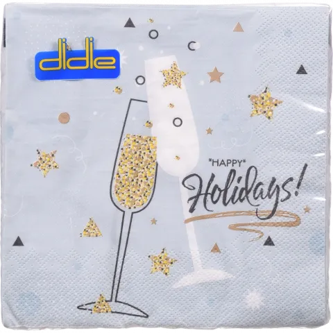 Серветки Didie 18 шт. 3333 3-х шар Шампанське