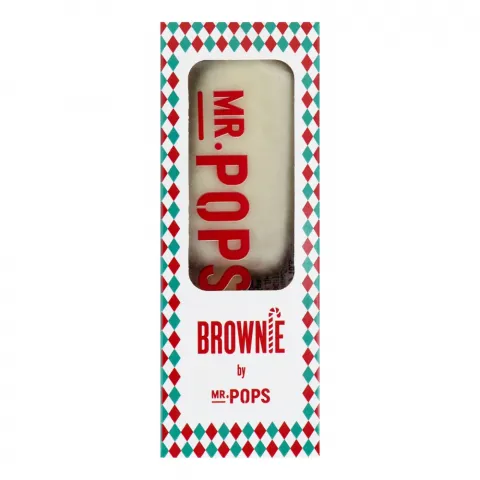 Десерт заморожений Mr.Pops 58 г Брауні з журавлиною та вишнею у білому шоколаді
