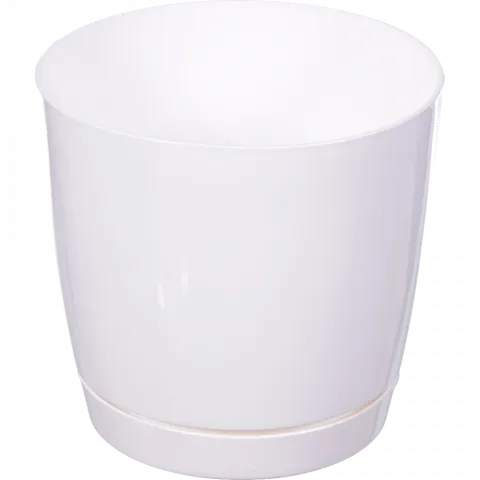 Горщик д/квітів PP COUBI Round P 12 см білий DUOP120-S449 И357 (Польща)
