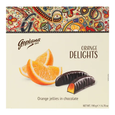 Желе Delights 190 г Апельсин в шоколаді