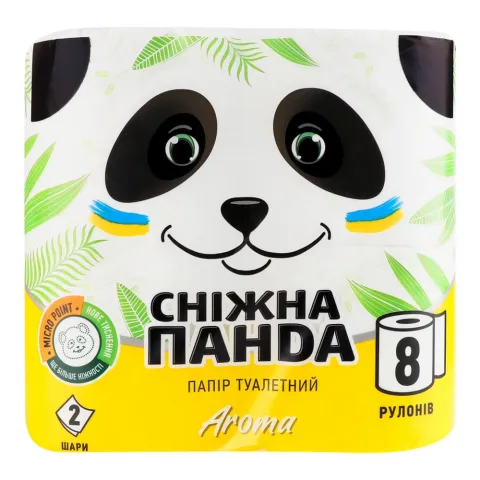 Туал. папір Сніжна Панда 8 шт. Арома