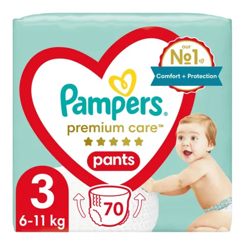 Підг.-трусики Pampers Premium Care Pants 70 шт. Midi Джамбо Плюс (6-11 кг)