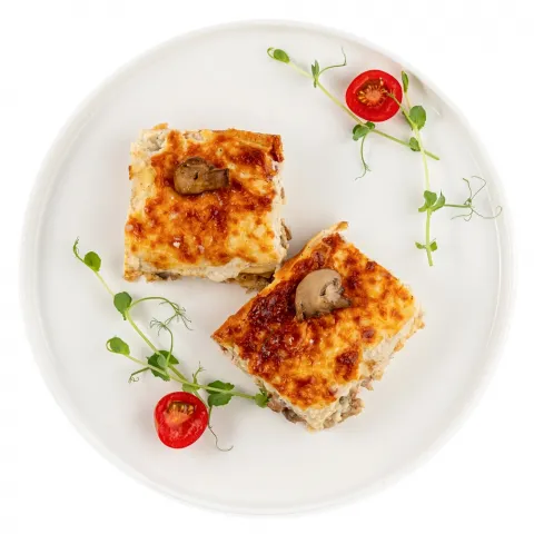 Лазанья з м`ясом курки та млинцями ваг. Кулінар.