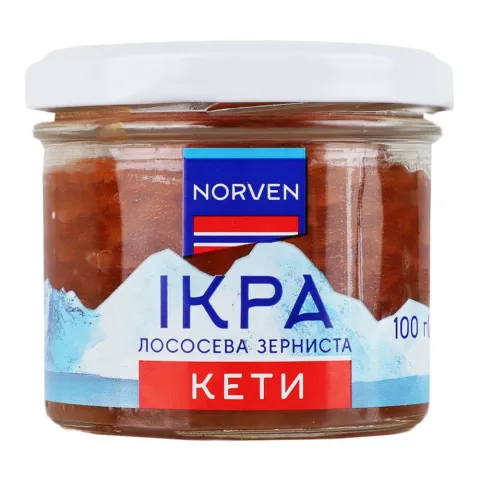 Ікра червона Кети Norven 100 г скл.