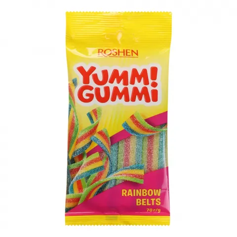 Жувальні Цукерки Рошен 70 г Yummi Gummi Sour Belts