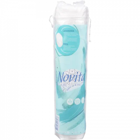 Ватні диски NOVITA Delicate космет. 100 шт.