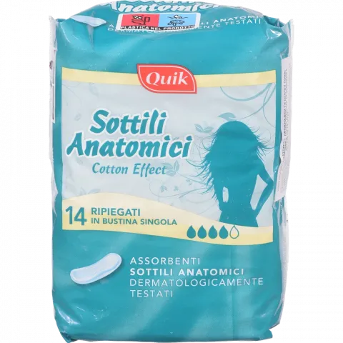 Прокладки Quik 14 шт. Sottili Anatomici