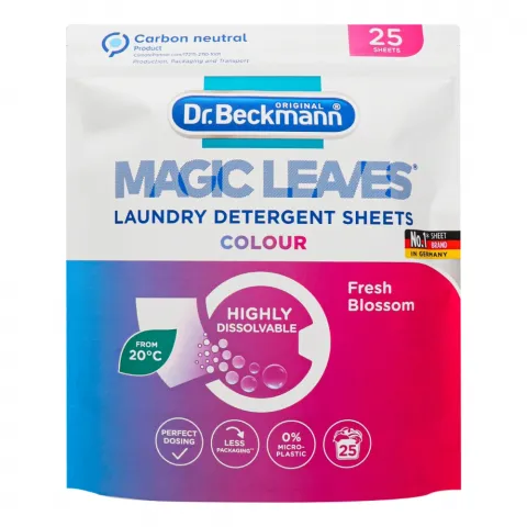 Серветки д/прання Dr.BECKMANN 25 шт. Magic Leaves д/кольорових тканин