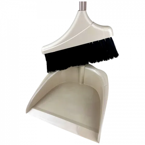 Набір Brush and Clean Ледар Віник з совком, сірий/беж, 25х78 см/ 25х75х2,5 см арт. 800-34361 И180