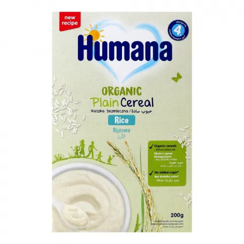 Каша Humana Organic 200 г безмолочна рисова з 6 міс.