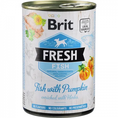 Корм д/собак Brit Fresh 400 г з рибою та гарбузом