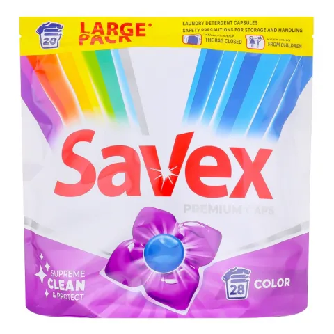 Гель д/прання Savex авт. в розч. кап. 2 in 1 Color 25/28 шт. И547/889