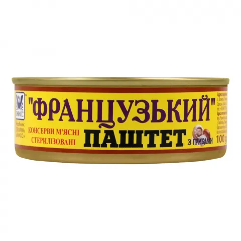 Паштет Онисс 100 г з/б Французький з грибами