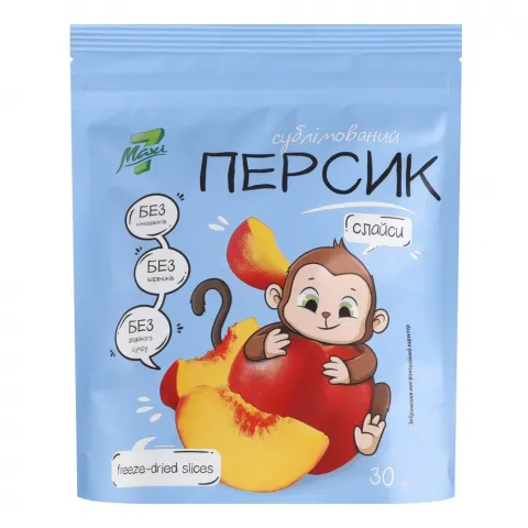 Персик Махі 7 30 г слайс сублімований