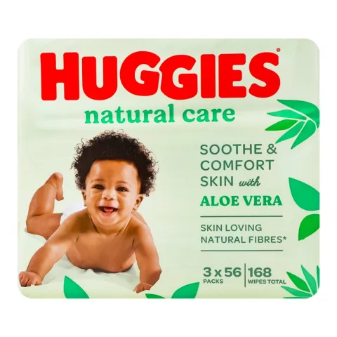Серветки вологі Huggies 56 шт. Care 2+1