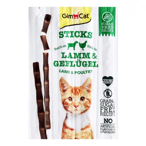 Ласощі-Палички м`ясні д/котів Gimpet 4 шт. ягня та рис