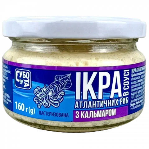 Ікра Субота 160 г з кальмаром в соусі