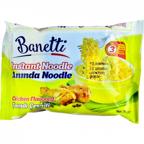 Локшина швидкорозч Banetti 75 г курка (Туреччина)