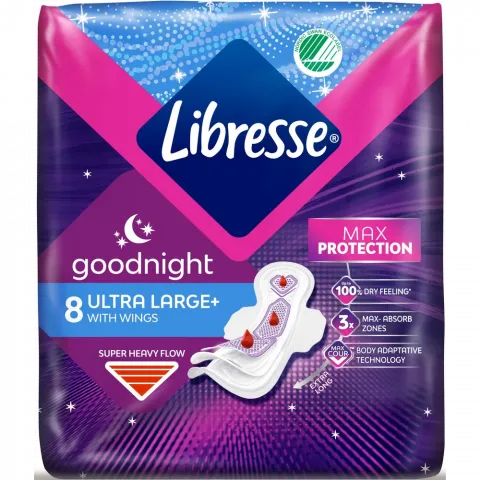 Прокладки Libresse 8 шт. Ultra Goodnight