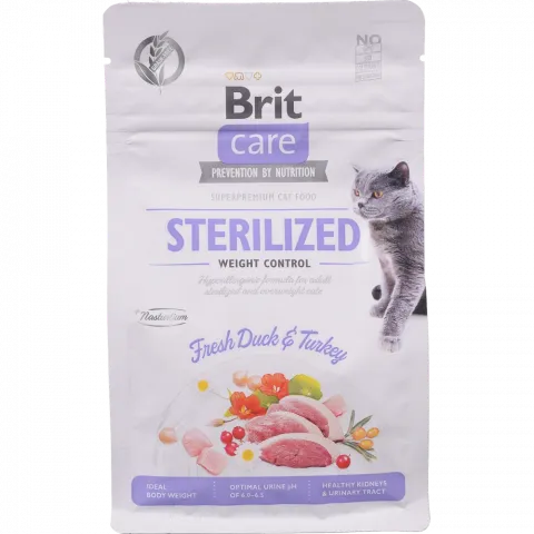 Корм д/котів стериліз. Brit Care 400 г сух. Weight Control