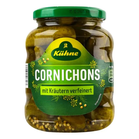 Конс Огірки Кюхне 330 г скл. Корнішони пікант.